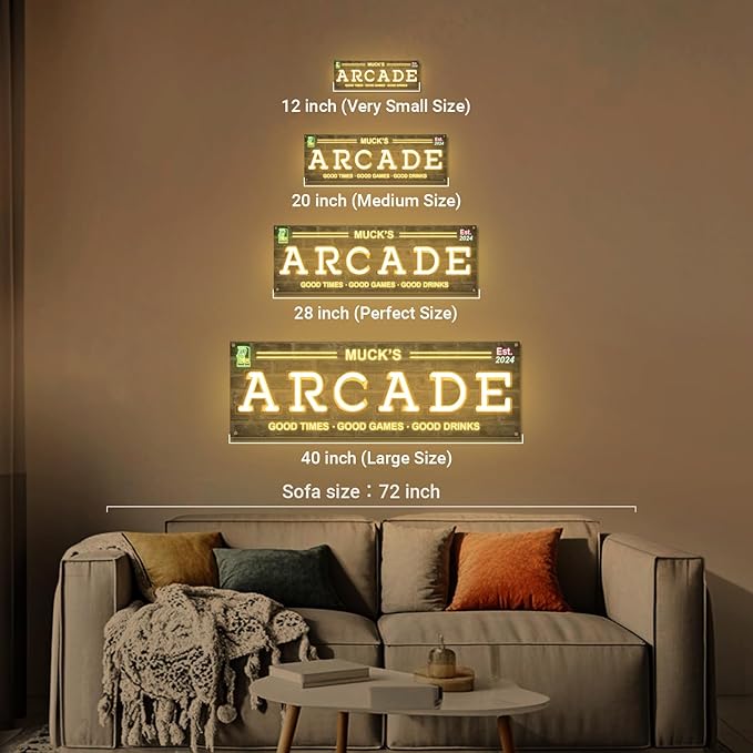 Custom Arcade Neon Sign for Wall Decor, Personalized LED Neon Name Sign - Image 6