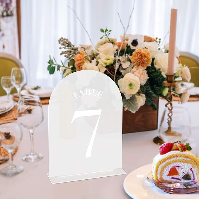 20 Pack Acrylic Table Numbers 1-20 - Image 5