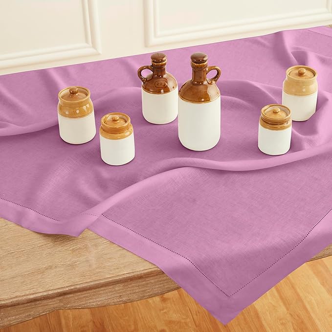 Solino Home Linen Tablecloth 52 x 52 Inch - Image 2