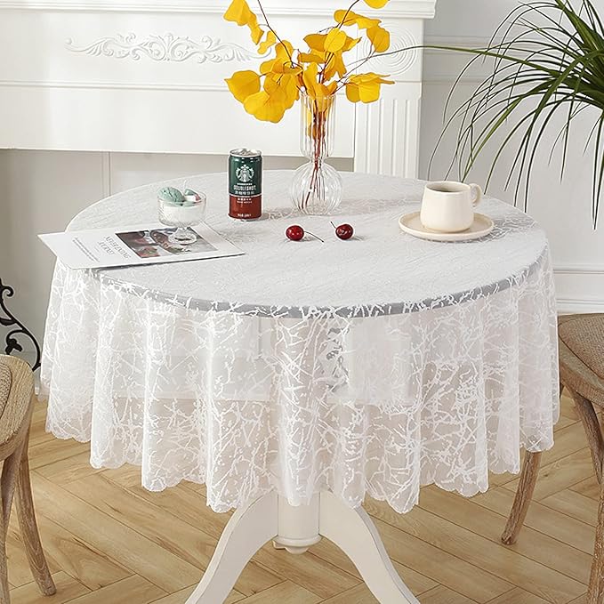 Jeloris Round Lace Tablecloth by Jeloris