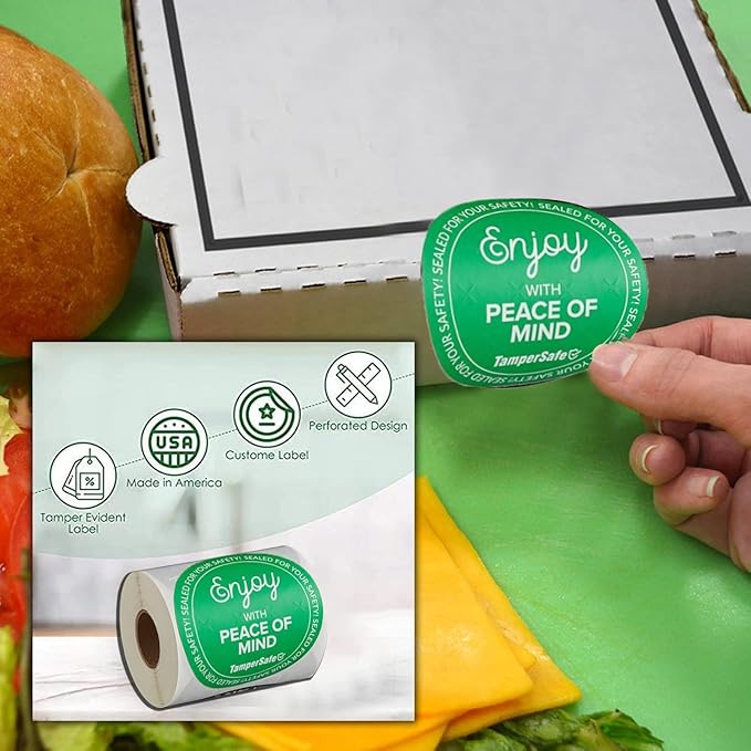 Angel's Peel Lounge Tamper Proof Stickers Roll — Tamper Evident Stickers - Image 4