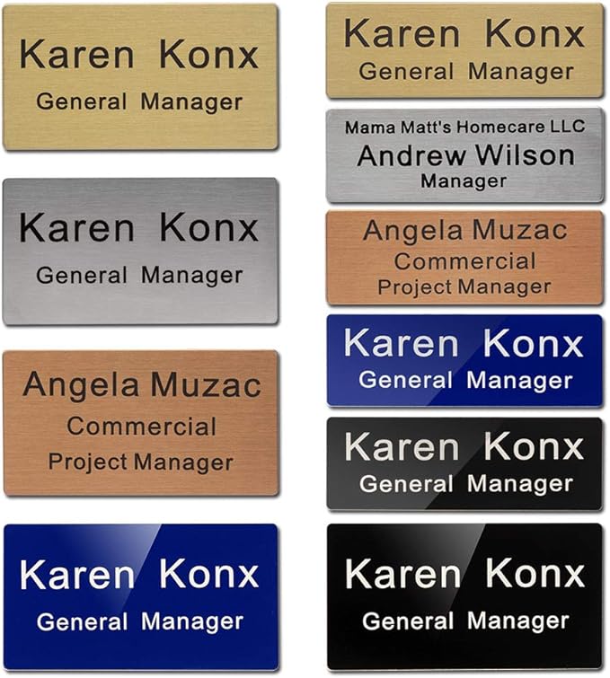 Custom Metal Engraved Name Tag Badge - Image 6