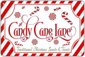 Christmas Candy Cane Lane Metal Tin Sign Traditional Christmas Sweets and by GJXFTPTTBD