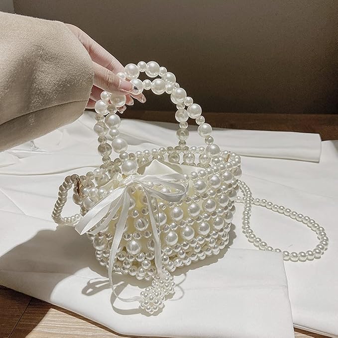 500pcs Pearl Beads Bulk, 10mm White Faux Pearl Bead - Image 4