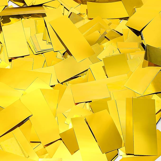 Sumind 200 Grams Gold Silver Large Metallic Confetti Rose Glitter Throwable by Sumind