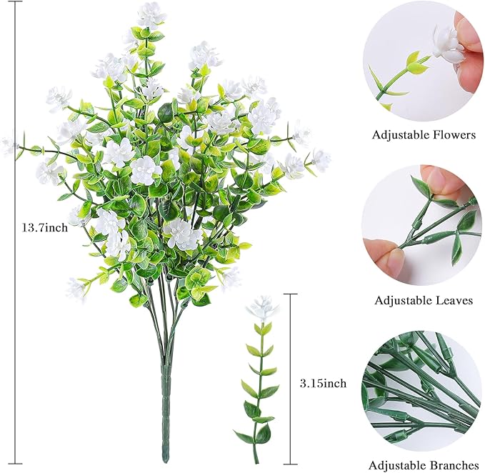 AmyHomie 20 Bundles Artificial Flowers - Image 2