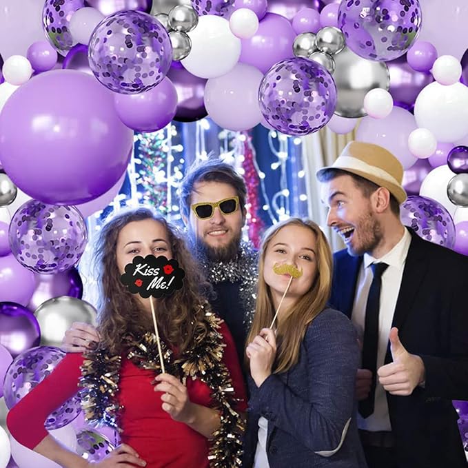 Purple Balloons Garland Arch Kit - Image 7