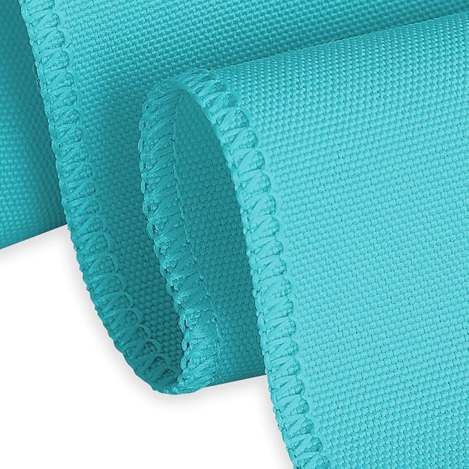 LTC LINENS 2 Pack 120 Inch Round Tablecloth Turquoise - Image 4