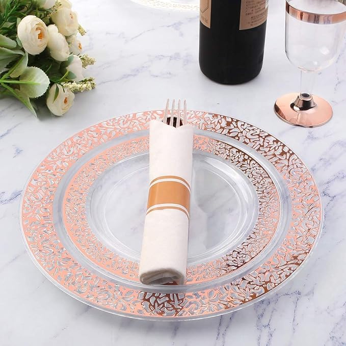 Supernal Set of 60 Packs Rose Gold Silverware - Image 6