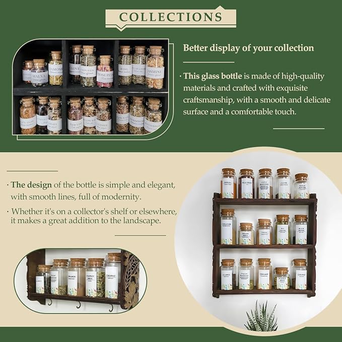 JIUYUE 40 pcs 20 ml Glass Bottle - Image 4