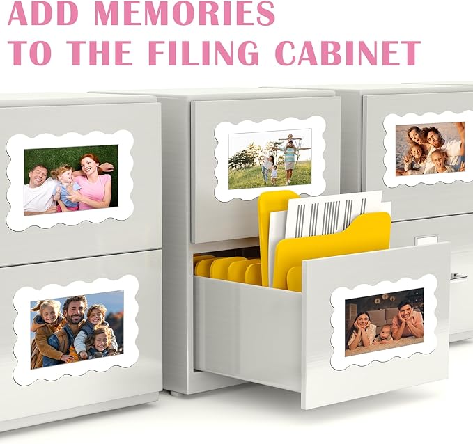 Kingdder 12 Pcs Scalloped Magnetic Picture Frame - Image 3