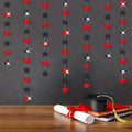 Red-Black Graduation-2025 Class Party-Decorations Garland by OURUOLA