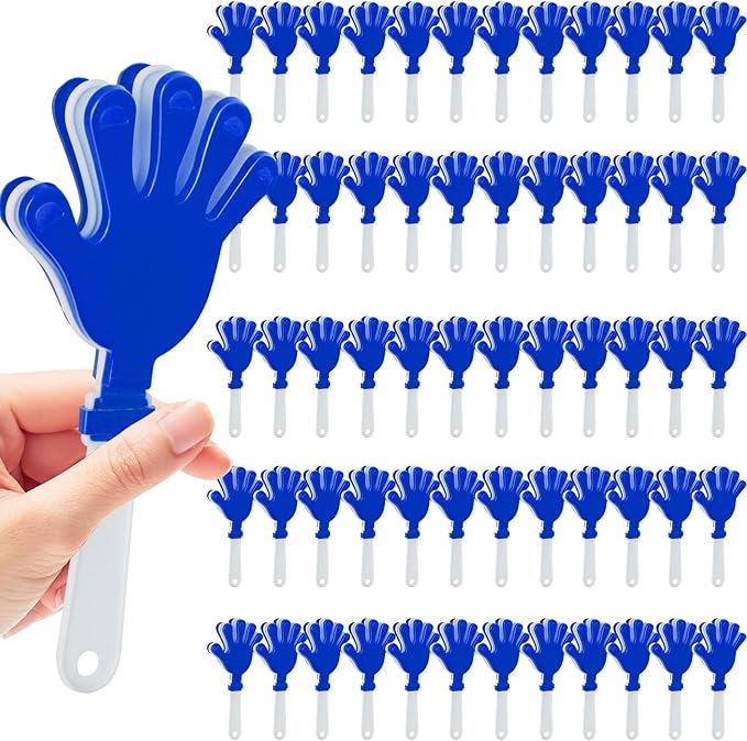 60 Pcs Hand Clappers Noisemakers 7.5 Inch Clappers Noisemakers Plastic Hand by Unknown