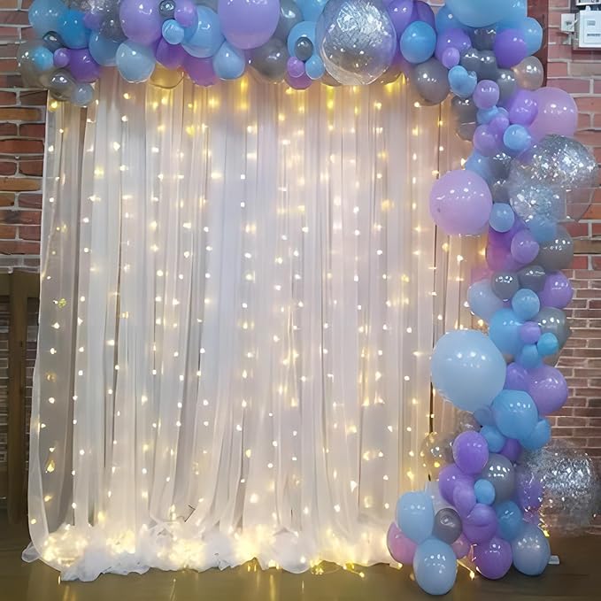 10×10ft White Tulle Backdrop Curtain - Image 9