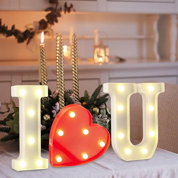 LED Marquee Letter, Light Up Letters, Decorative Led Numbers Lights, Battery - Image 4