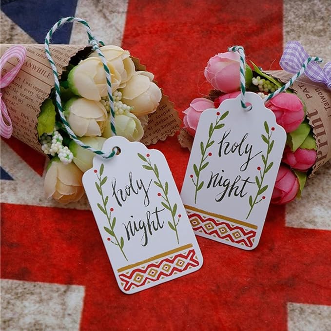 Custom Hang Tags, Personalized Logo Text Price Tags Kraft & Paper Gift Tags - Image 5