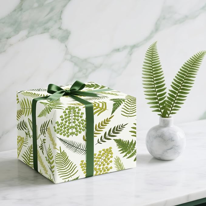 WRAPAHOLIC Fern Wrapping Paper Roll - Image 4
