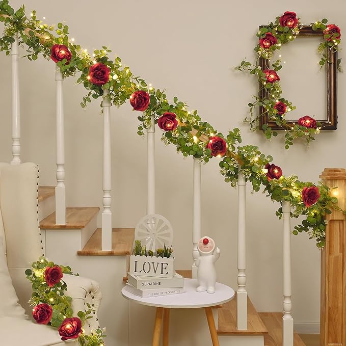Dolicer 2Pcs 13Ft Artificial Eucalyptus Garlands - Image 8