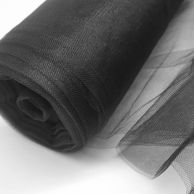 Black Tulle Fabric Roll Spool Bolt Large Tulle Wedding Party Decoration - Image 8