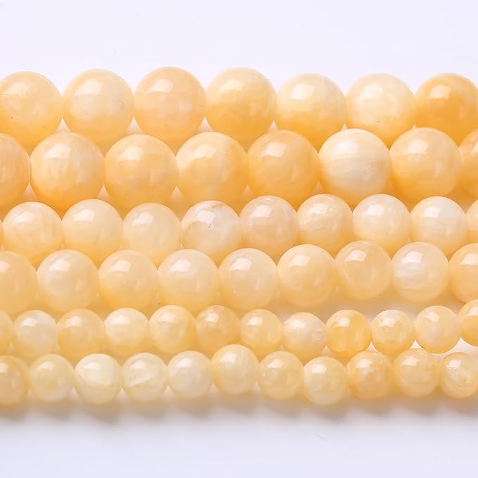 Rice Topaz Stone Beads Gemstone Round Crystal Energy Jade Beads Stone Beads by Unknown