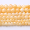 Rice Topaz Stone Beads Gemstone Round Crystal Energy Jade Beads Stone Beads by Unknown