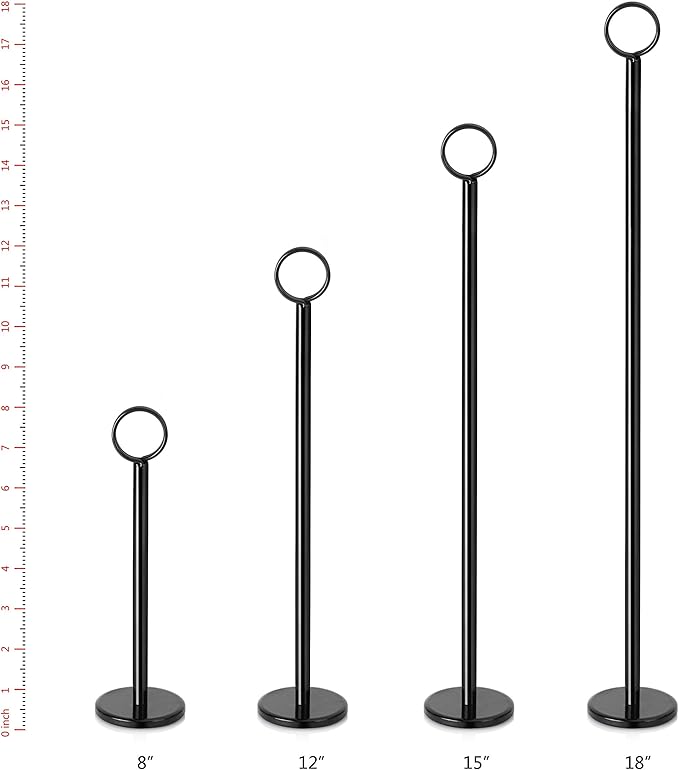 New Star Foodservice 27723 Ring-Clip Table Number Holder/Number Stand/Place - Image 4
