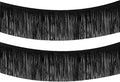 Black Foil Fringe Garland 10FT 2packs, Metallic Foil Tinsel Fringe Banners by Acuteye