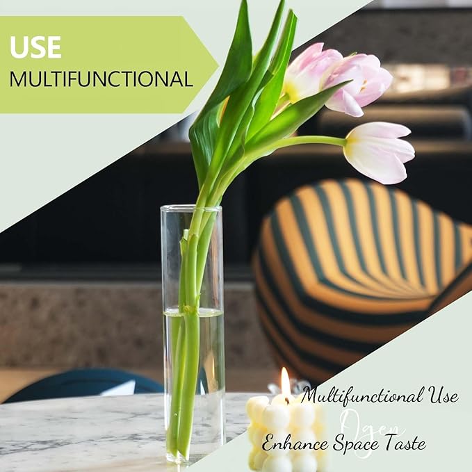 18pcs Glass Vase Cylinder Vases - Image 5