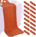 16PCS Orange Cheesecloth Table Runner - 10FT x 35x120Inch Boho Gauze Cheese by AIRIT+LOVELY