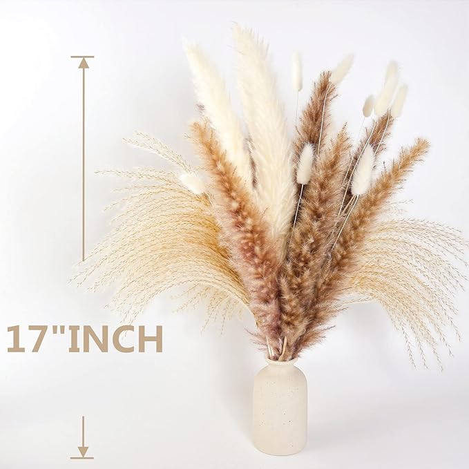 Natural Dried Pampas Grass Decor, Reed Grass Bouquet - Image 3