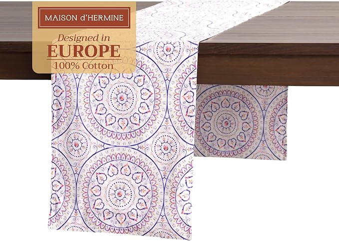 Maison d' Hermine Table Runner 100% Cotton Double Layer Table Runners 72 inches by MaisondHermine