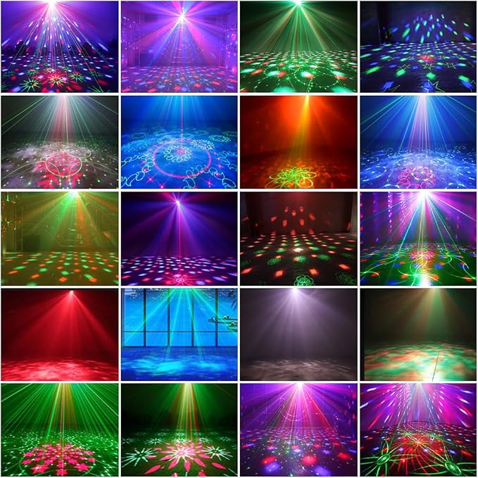 Party Lights DJ Disco Lights, Sound Activated Disco Ball Strobe Stage Light - Image 2