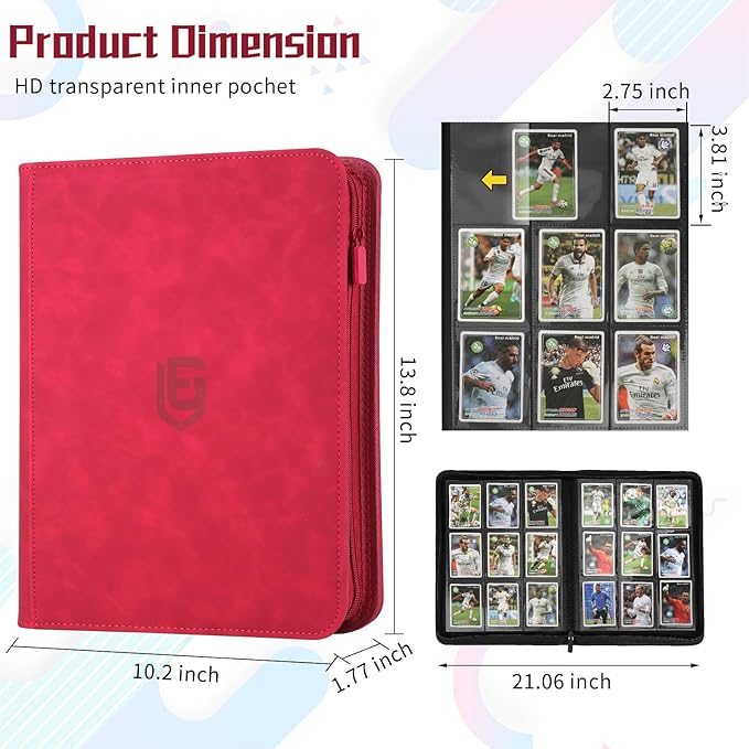 9 Pocket Card Binder, 540 Pocket Trading Card Binders, Loading Pocket - Image 3