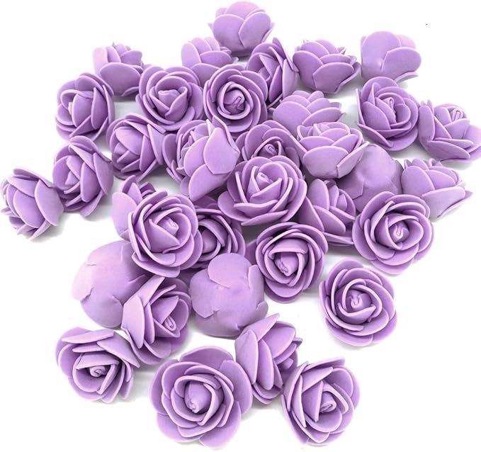 Artificial Flowers 100PCS 3CM Mini Fake Roses by J-Rijzen