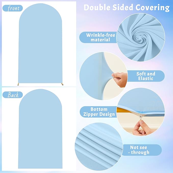 7.2FT Blue Arch Backdrop Cover - Image 7