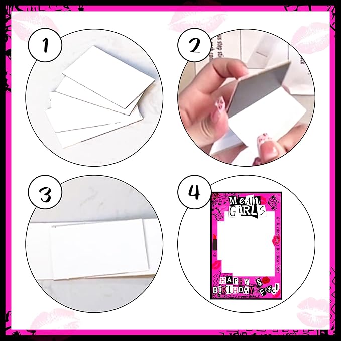 LaVenty Mean Girls Birthday Party Photo Booth Props Frame Mean Girls Party - Image 6