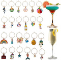 24Pcs Wine Glass Charms & Markers by Unknown