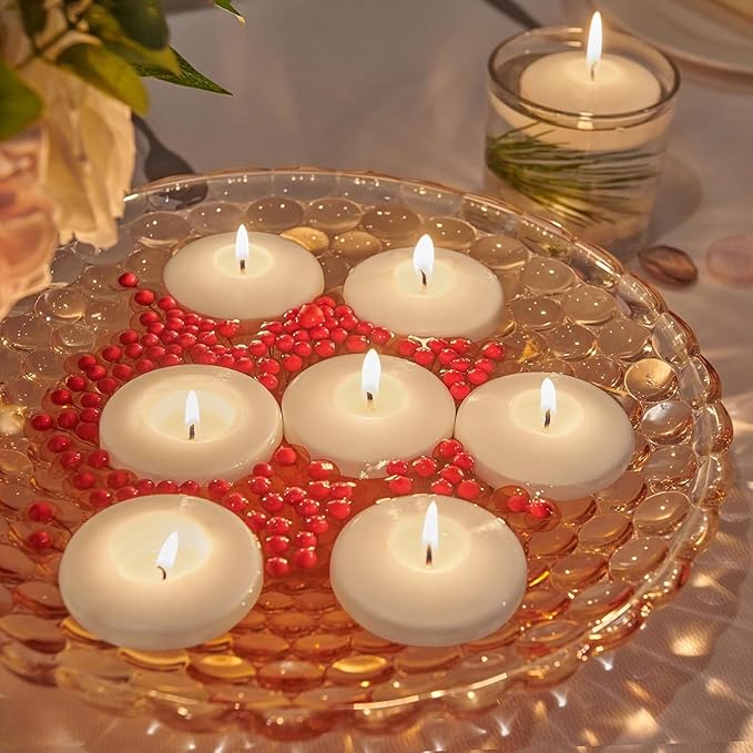 10 Hour Floating Candles, for Cylinder Vases, Centerpieces at Wedding - Image 4