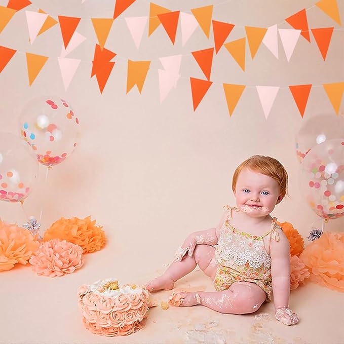 Fall-Boho Pink-Orange Thanksgiving Party-Decorations - Image 7