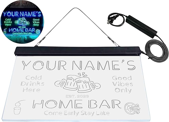 ADVPRO Personalized Your Name Custom Home Bar Beer Established Year Dual Color - Image 9
