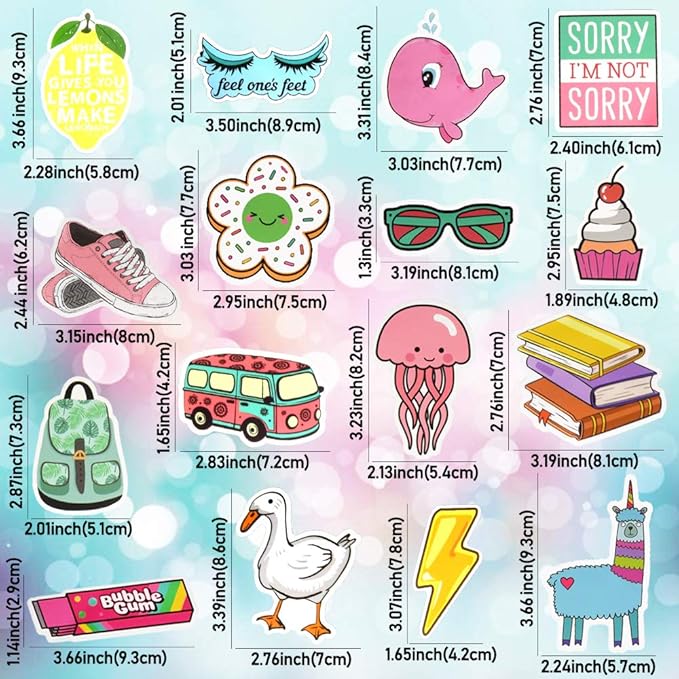 QTL VSCO Stickers for Girls Cute Stickers for Water Bottle Laptop Hydroflask - Image 4