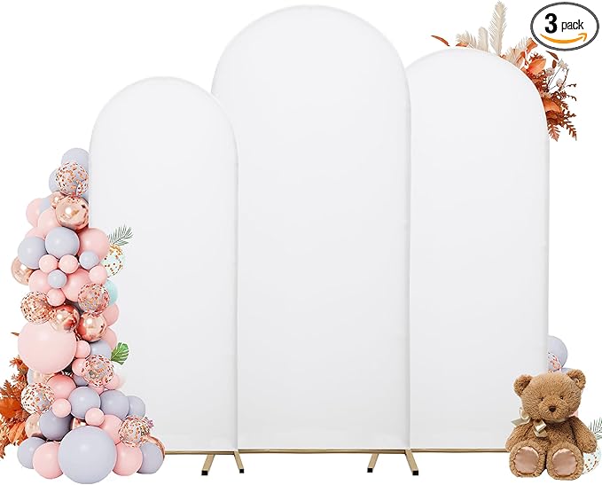 Wedding Arch Covers Arch Backdrop Cover Arch Stand Covers 7.2FT 6.6FT 6FT Set by Unknown