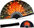 SYNTECSO Folding Hand Fan for Rave, Popping Fan for Line Dancing, Drag Queen by SYNTECSO