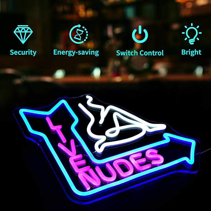 Lady Neon Signs for Wall Decor LED Neon Sign for Room Neon Light Sign for Wall - Image 4