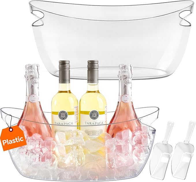 Ice Buckets for parties Wine Bucket, Food Grade, Champagne or Beer Bottles by BSTUR