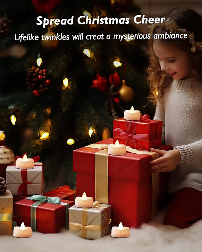 Remote Candles, 400+Hours Remote Control LED Tea Lights Votive Candle - Image 7