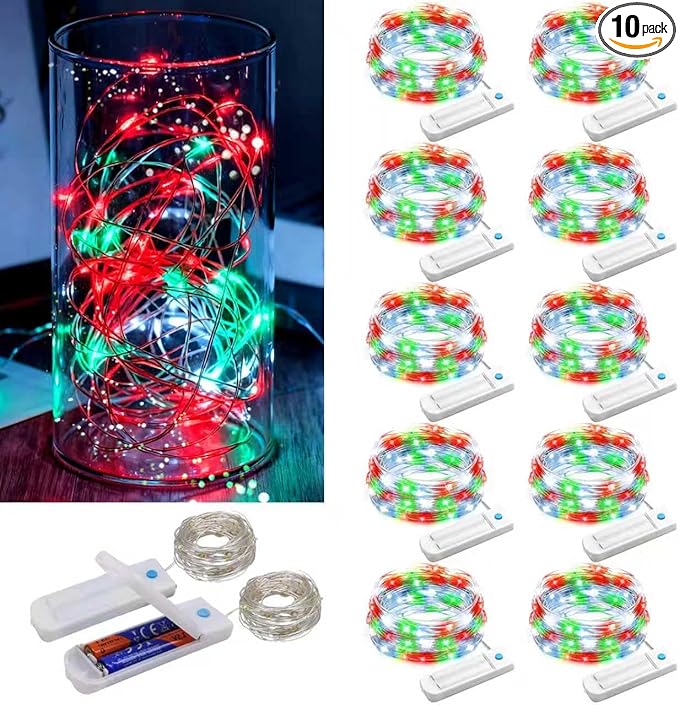 ZNYCYE 10 Pack Fairy Lights Battery Operated, 10 Ft 30 LED Fairy Lights by ZNYCYE