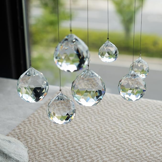 24pcs Clear Crystal Decorative Ball Prism Suncatchers - Image 8