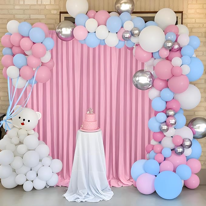 10ft x 10ft Thick Pink Backdrop Curtains - Image 8