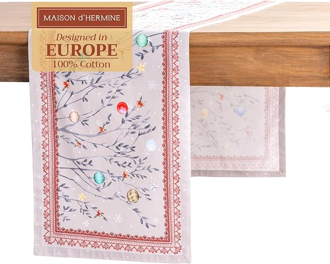 Maison d' Hermine Table Runner 100% Cotton Single Layer Table Runners 72 inches by MaisondHermine